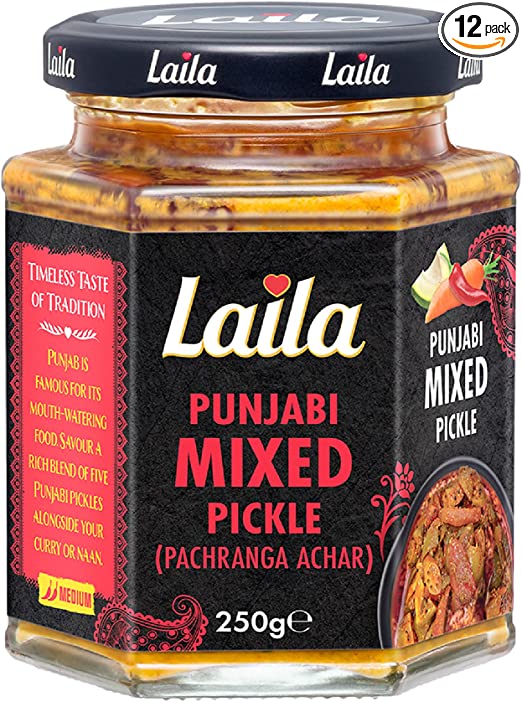 Laila Punjabi Mixed Pickle 12x250g
