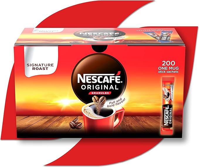 NESCAFÉ Original Instant Coffee Sachets - 200 x 1.8g Sticks