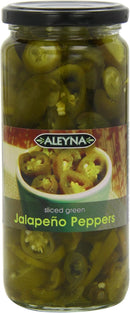 Aleyna Sliced Green Jalapeno Peppers Pack of 6 x480g