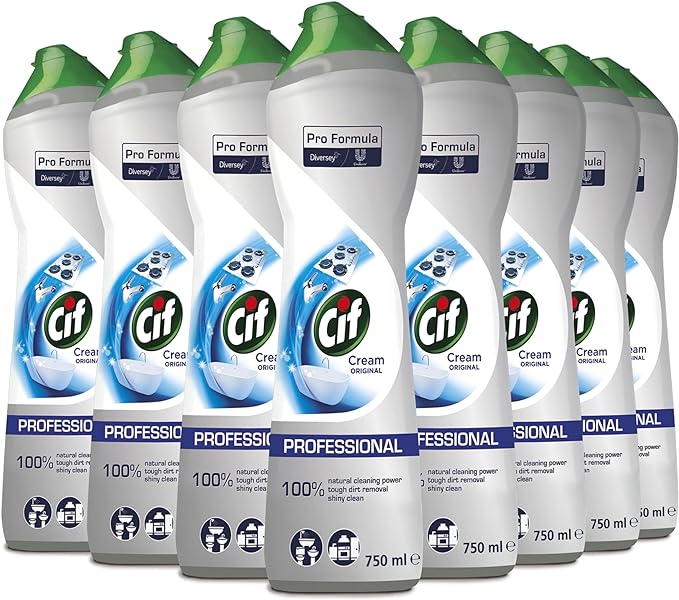 Cif Original White Cream Pack of 8 X 750Ml