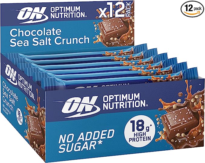 Optimum Nutrition Chocolate Sea Salt Crunch Protein Bar, 12 x 55 g