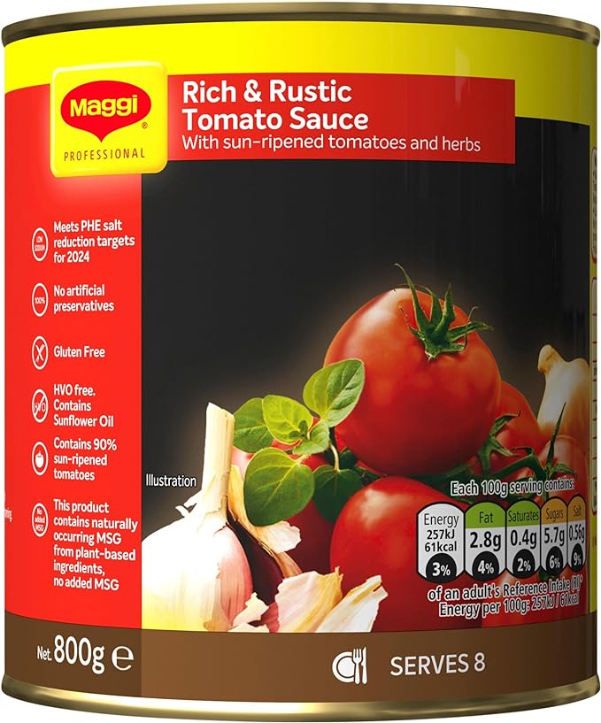MAGGI Rich & Rustic Tomato Sauce Pack of  800g tin