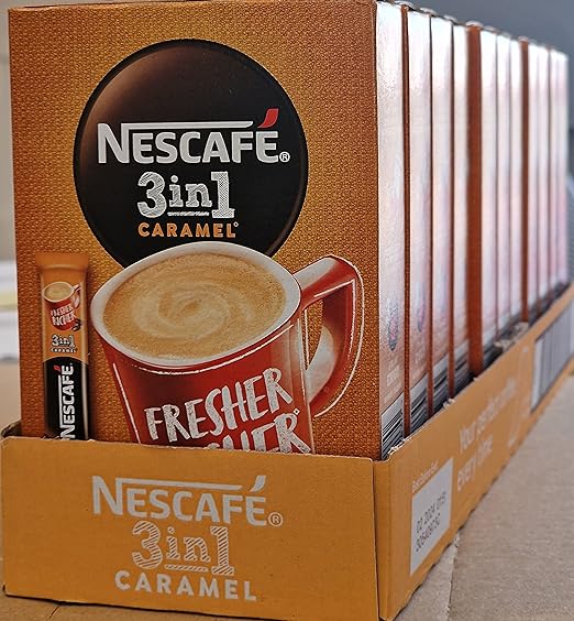 Nescafe 3 in 1 11 boxes Caramel (each box = 6x17g)