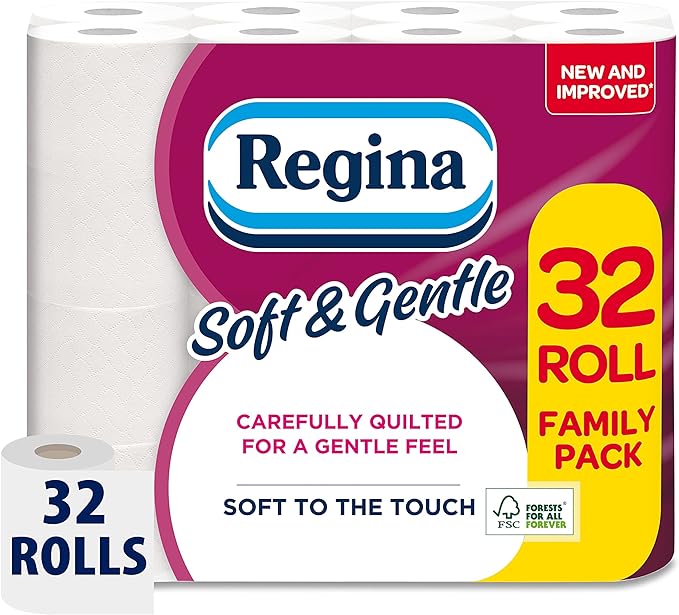 Regina Soft & Gentle Toilet Tissue (pack Of 8x4's)