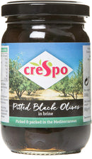 Crespo Pitted Black Olives in Brine Pack of 6 x 198g