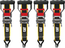 CAT Heavy Duty Ratchet Tie Down Straps Caterpillar 4 Piece Set Pack 1.5"x 16ft