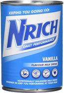 Nrich Vanilla Flavour Milk Drink Pack of  12 x 400g