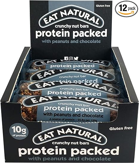 Eat Natural  Protein Packed Peanuts & Chocolate Nut Bar 20x45g