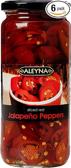 Aleyna Green Jalapeno Peppers 480 g (Pack of 6)