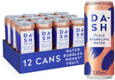 DASH Water Peach Sparkling Spring Water cans 12 x 330ml