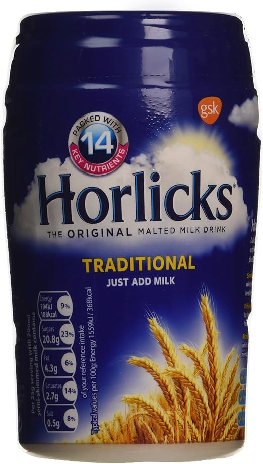 Horlicks Original Malt Treditional Pack of 4 x 300gm