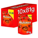 Munchies Milk Chocolate & Caramel Share Bag Pack of 10x81g