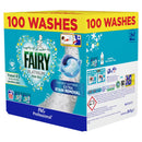 Fairy Non Bio Platinum Pods with Extra Stain Removal Pack of 100 wash