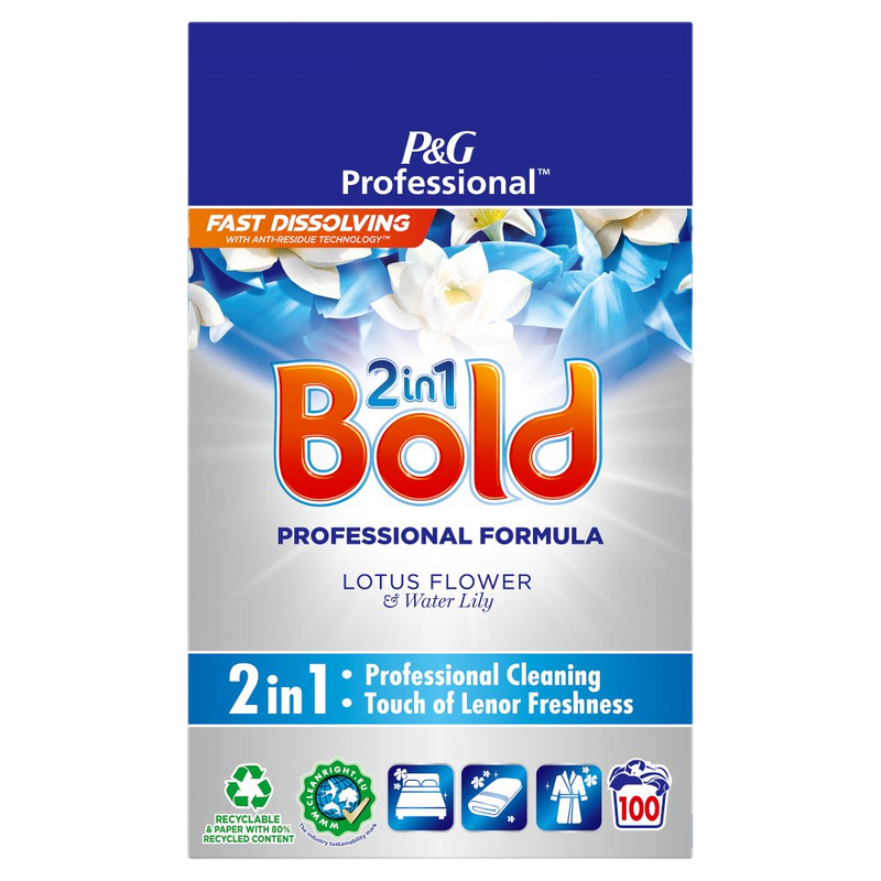 Bold Professional 2 in 1 powder Lotus Flower & Water Lily Pack of 100 wash
