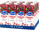 Ocean Spray Classic Cranberry Juice Drink Pack of 12 x 1L Carton