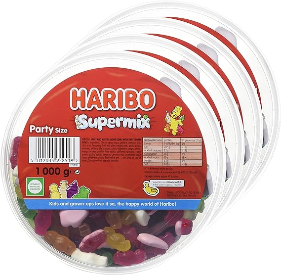 Haribo Supermix party sweets (Sharing bags & Tubs )