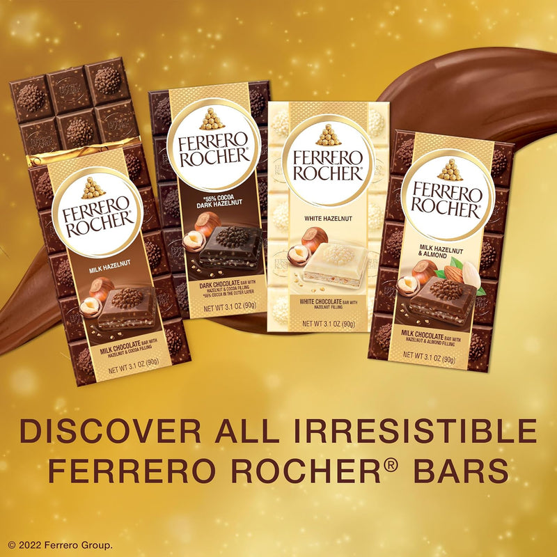Ferrero Rocher Tablet White Chocolate Bars 8x90g