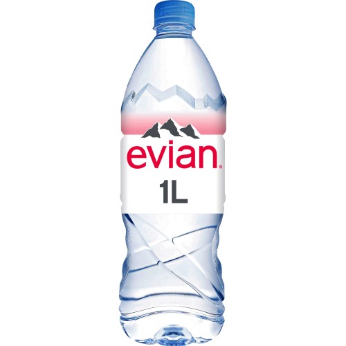 Evian Natural Mineral Water Pack of 1 ltr bottles
