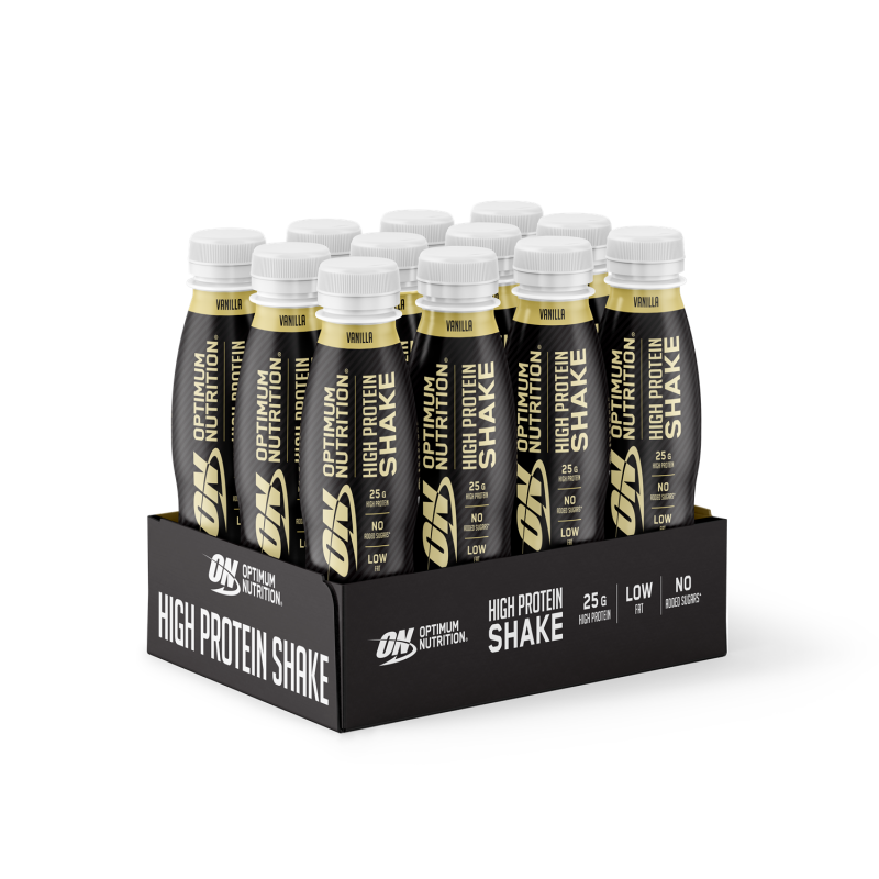 Optimum Nutrition Vanilla Flavour Pack of 12x330ml