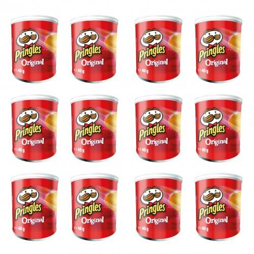 Pringles Original Potato Chips Pack of 12x40g