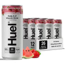 Huel Strawberry & Watermelon Sparkling Daily A-Z Vitamins Energy Drink Can Pack Of 12 x 330ml