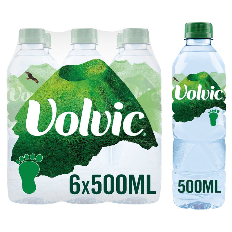 Volvic Natural Mineral Water Pack of 500ml bottles