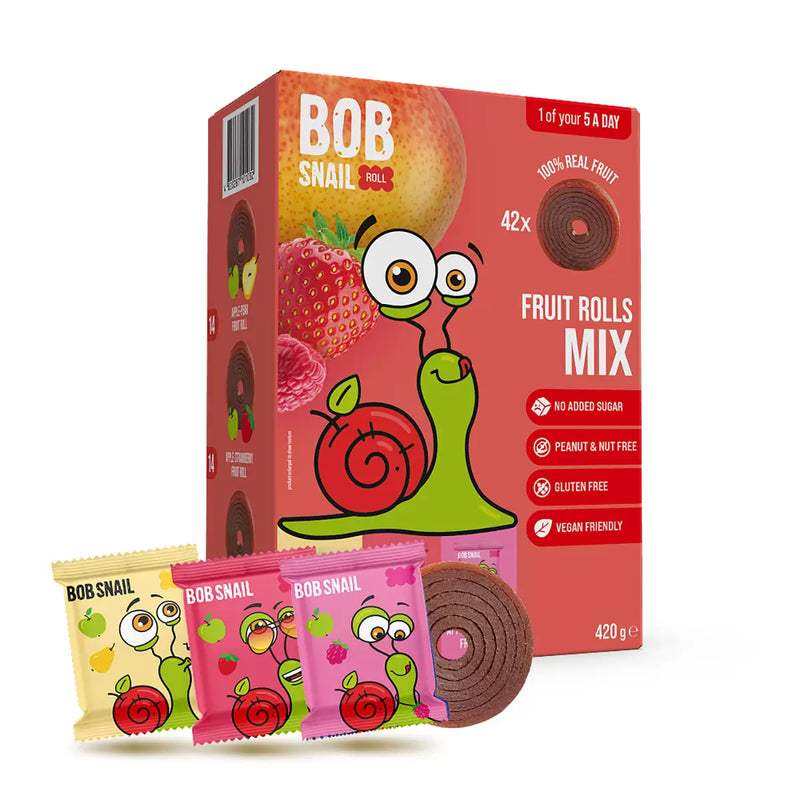 Bob Snail Fruit Rolls mix Pack of 420g