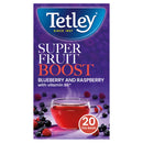 Tetley Blueberry & Rasberry Flavour Tea Pack of 4x20s