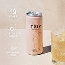 TRIP CBD Infused Peach Ginger Sparkling Water Pack of 12x250ml