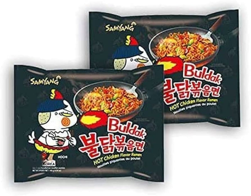 Samyang Buldak Spicy & Hot Chicken Flavour Noodles Pack of 6x70G