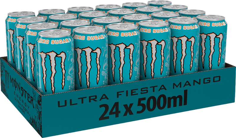 Monster Energy Drink Ultra Fiesta Mango Zero Sugar  500ml Pack