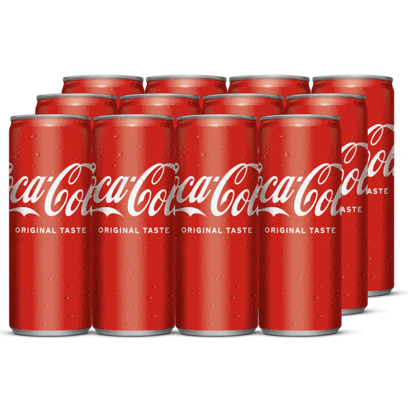 Coca Cola Original Soft Drink 250ml Cans