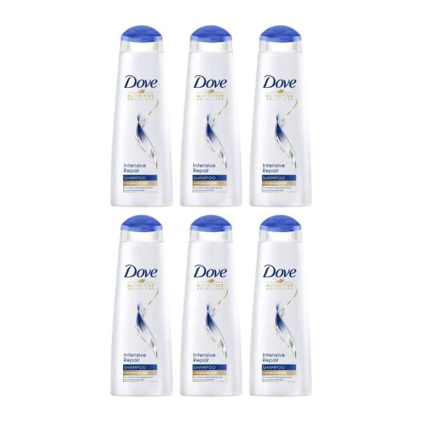 Dove Shampoo Intense repair (Pack Of 6x250ml)
