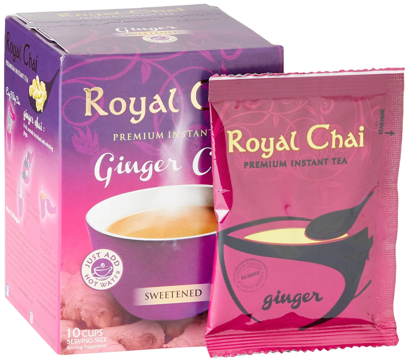 Royal Premium Ginger Sweetened Chai Pack of 8x200g