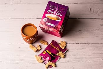 Royal Premium Ginger UnSweetened Chai Pack of 8x140g