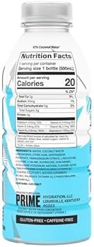 Prime Hydration Ice Blue Chill Flavour Drink Pack of 12x500ml