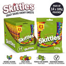 Skittles Crazy Sour chocolate Box of 14x109g
