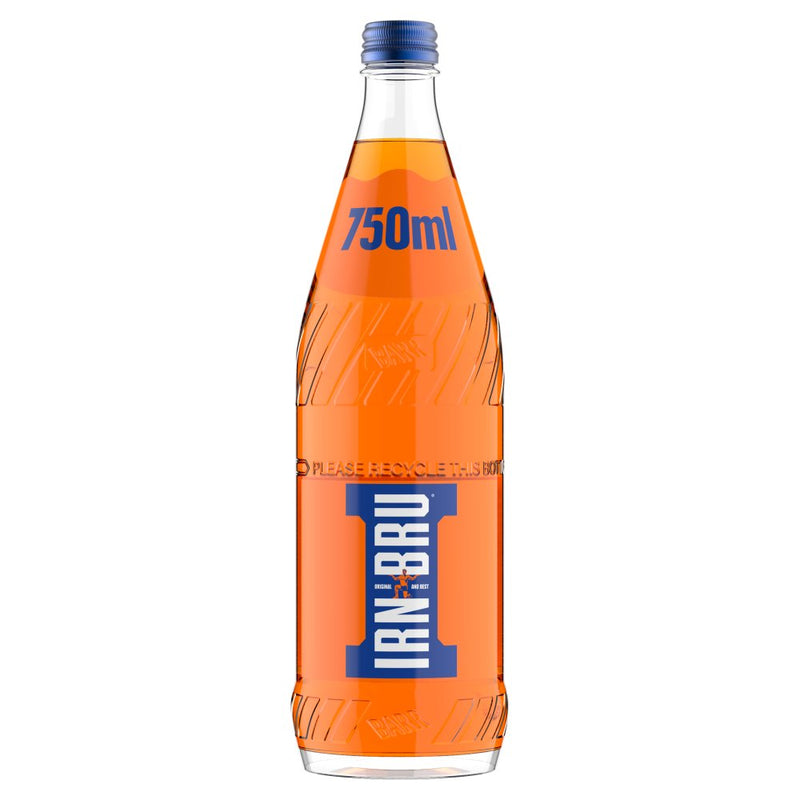 IRN-BRU Soft Drink Glass Bottle Pack of 12x750ml