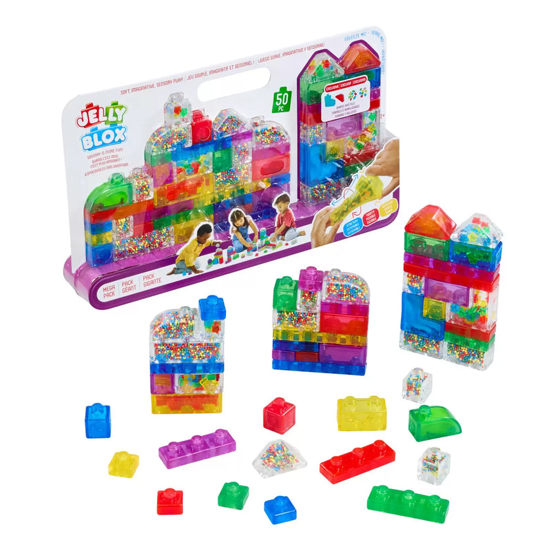 Jelly Blox-Rubber Building Blocks 3+Years Pack of 52pc