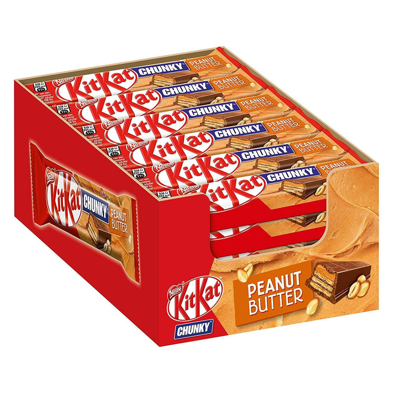 KitKat Chunky Peanut Butter Milk Chocolate Bar Pack of 24x42g