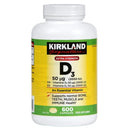 Kirkland  Signature Extra Strength Vitamin D3 Pack of  600 Capsules