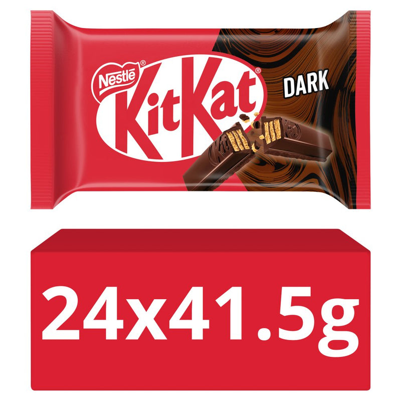 Kit Kat 4 Finger Dark Chocolate Bar Pack of 24x41.5g