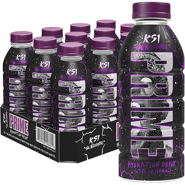 Prime Hydration KSI The Nightmare Flavour Drink Pack of 12x500ml