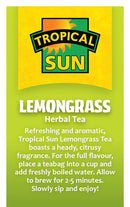 Tropical Sun Lemongrass Flavour Tea Pack of 6x30g