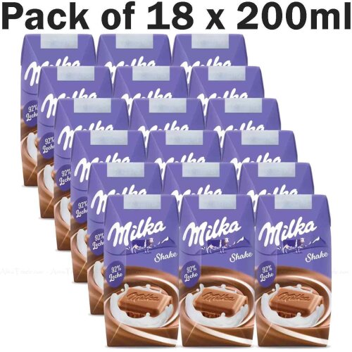 Milka Shake Chocolate Creamy Milkshake 18 x 200ml