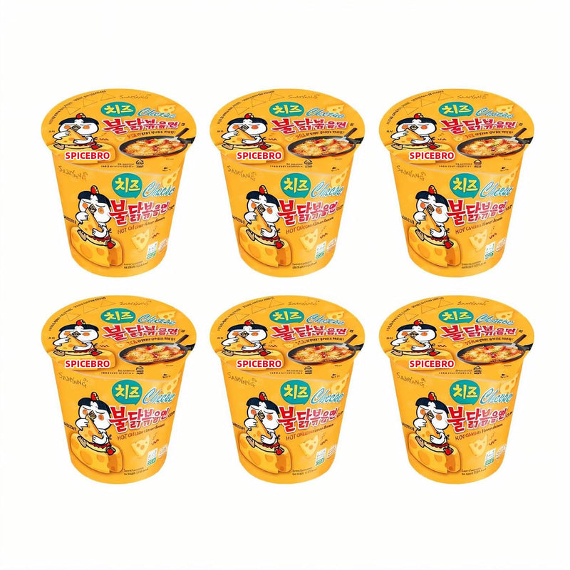 Samyang Cheese Buldak Hot Chicken Flavour Noodles Pack of 6x70G