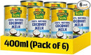 Tropical Sun Coconut Milk Natural Pack of 6x400ml