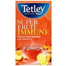 Tetley Peach & Orange Flavour Tea Pack of 4x20s