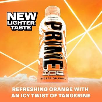 Prime Hydration Ice Orange Flavour Drink Pack of 12x500ml