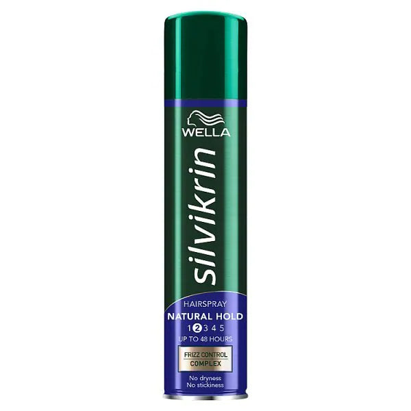 Wella Silvikrin Hair Spray Natural Hold Pack of 6 x 250ml
